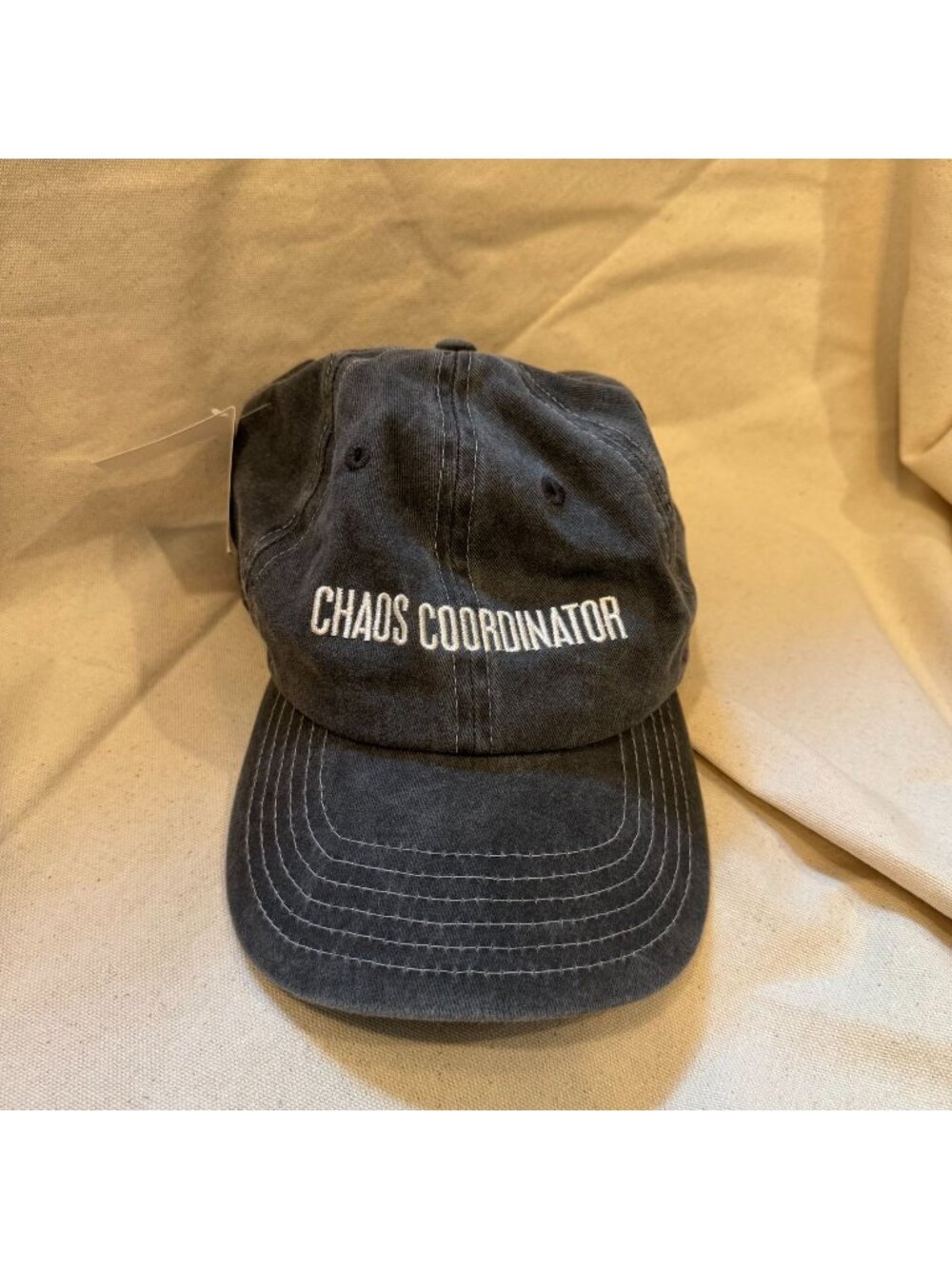 HK127 - NWT Primitives By Kathy Chaos Coordinator Cap Washed Black Adjustable